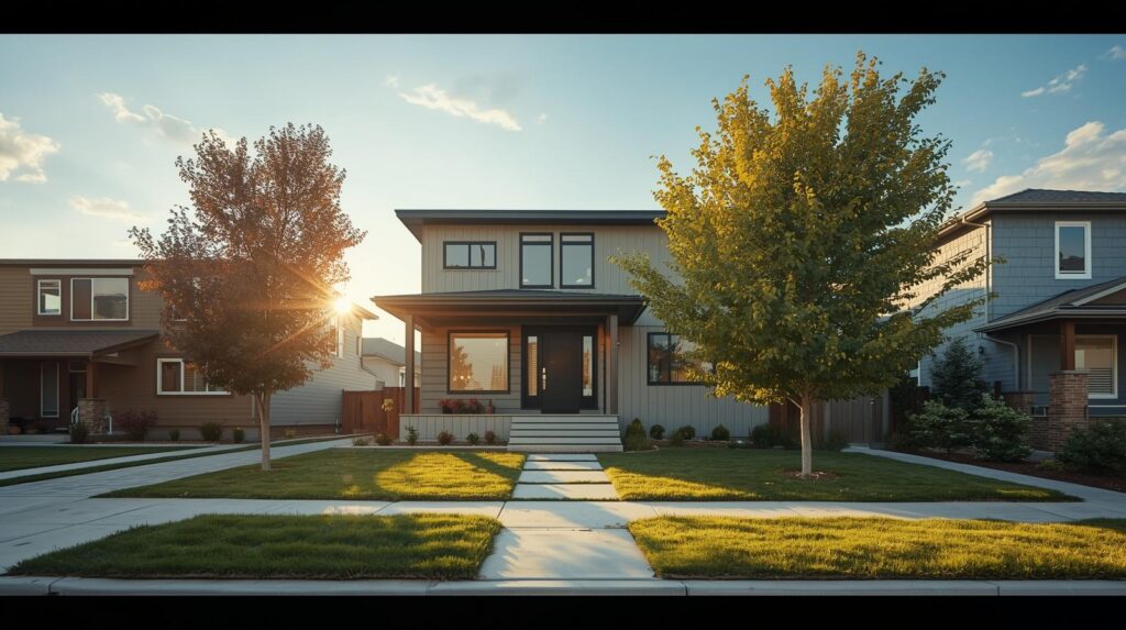 Modern home for sale in a Denver neighborhood representing the Colorado home buying process