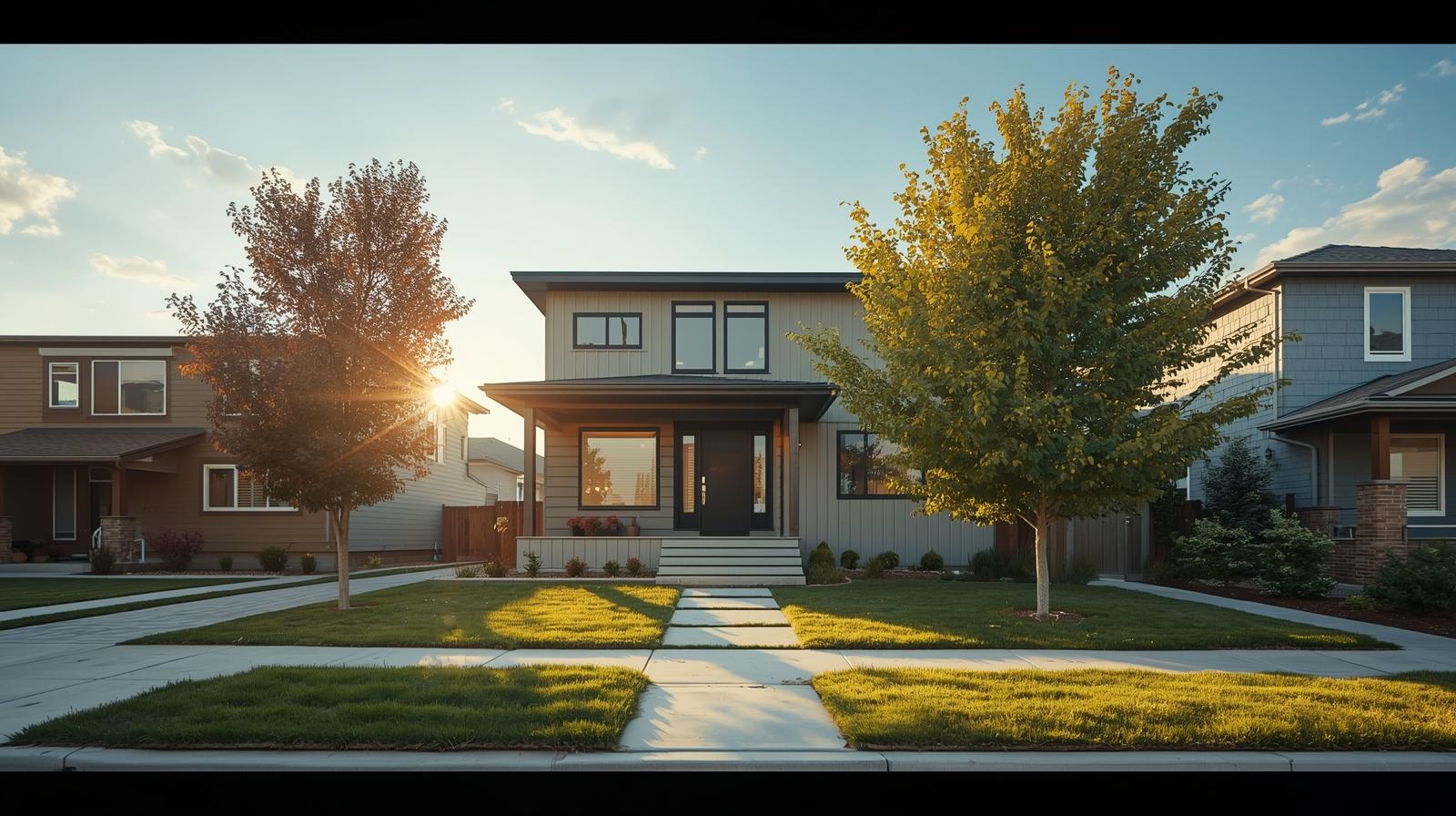 Modern home for sale in a Denver neighborhood representing the Colorado home buying process