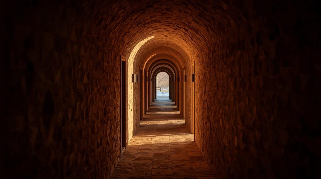 Natural light solution using sun tunnels for dark hallways in a ranch-style home