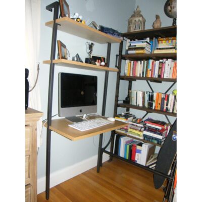 Helix Acacia wall mounted desk for small home offices in Denver lofts