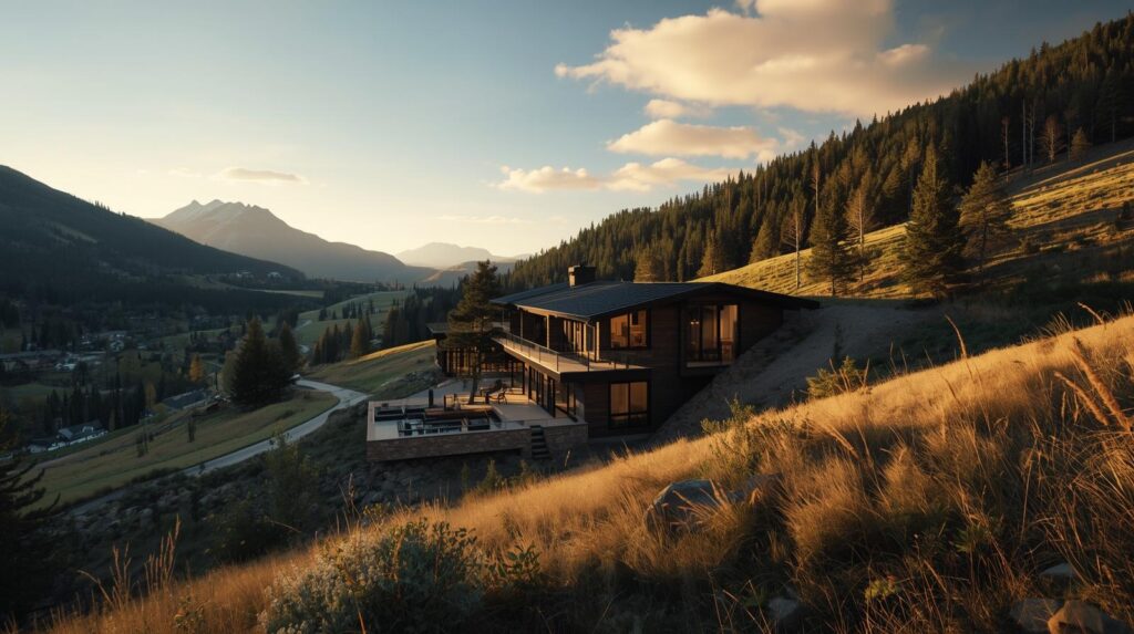 Modern mountain home in Vail Colorado - condo vs single family comparison